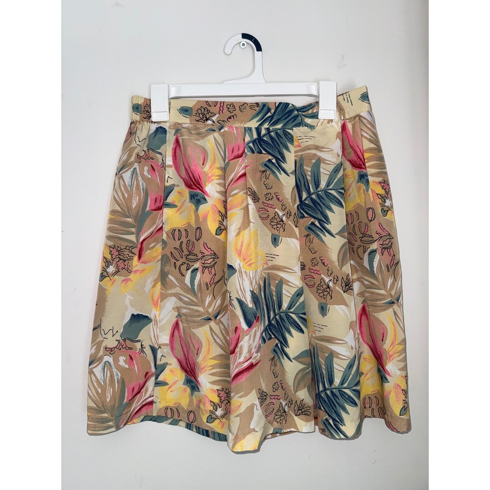 Martinique Vintage Tropical Floral High Waisted Shorts Large